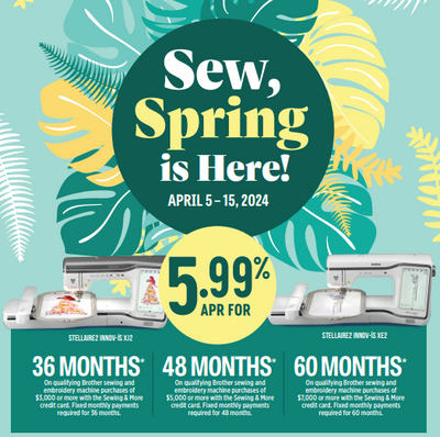 Brother Sew, Spring Promo