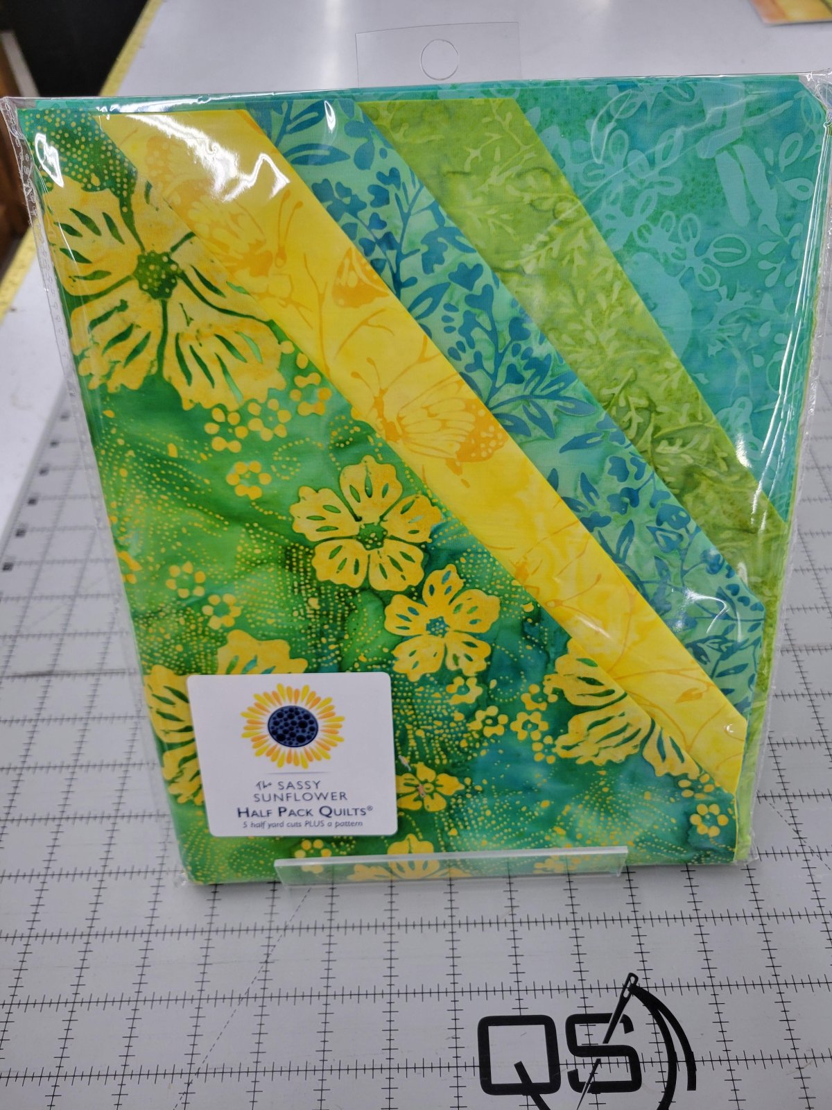 Green/Yellow Batiks Half Pack