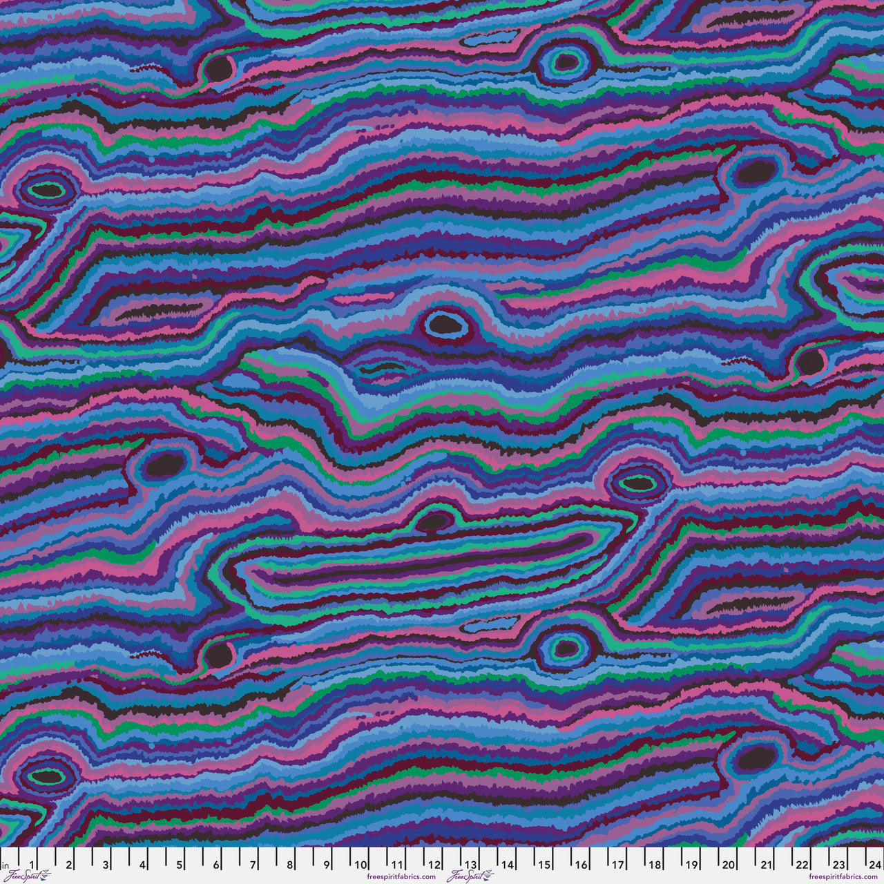 Kaffe Fassett Jupiter - Blue || Stash - PWGP131.GREYX