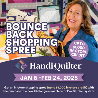 Handi Quilter's Bounce Back Shopping Spree