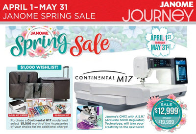 Janome Spring Sale