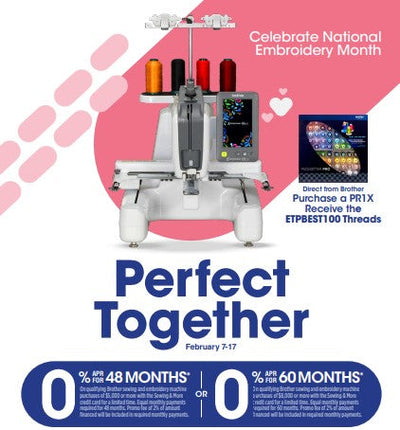 Brother's National Embroidery Month Promo