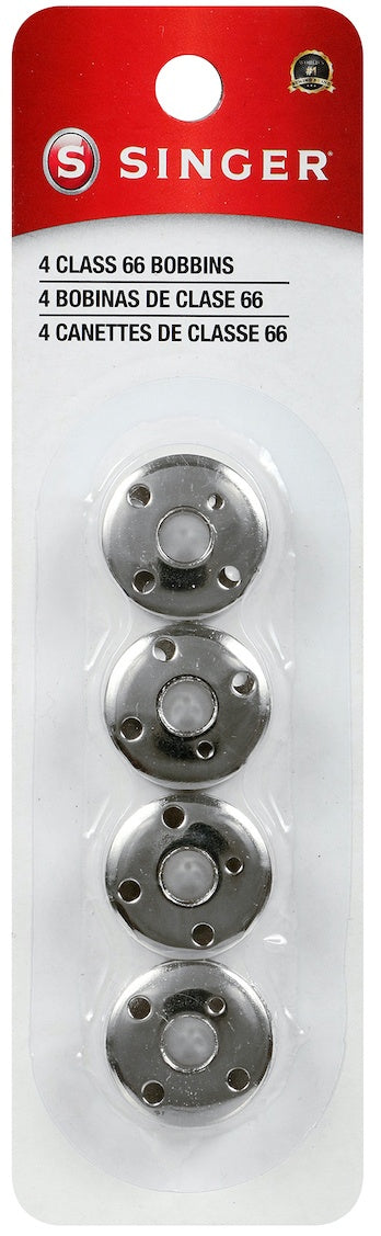 SINGER Metal Class 66 Bobbins-4/Pkg