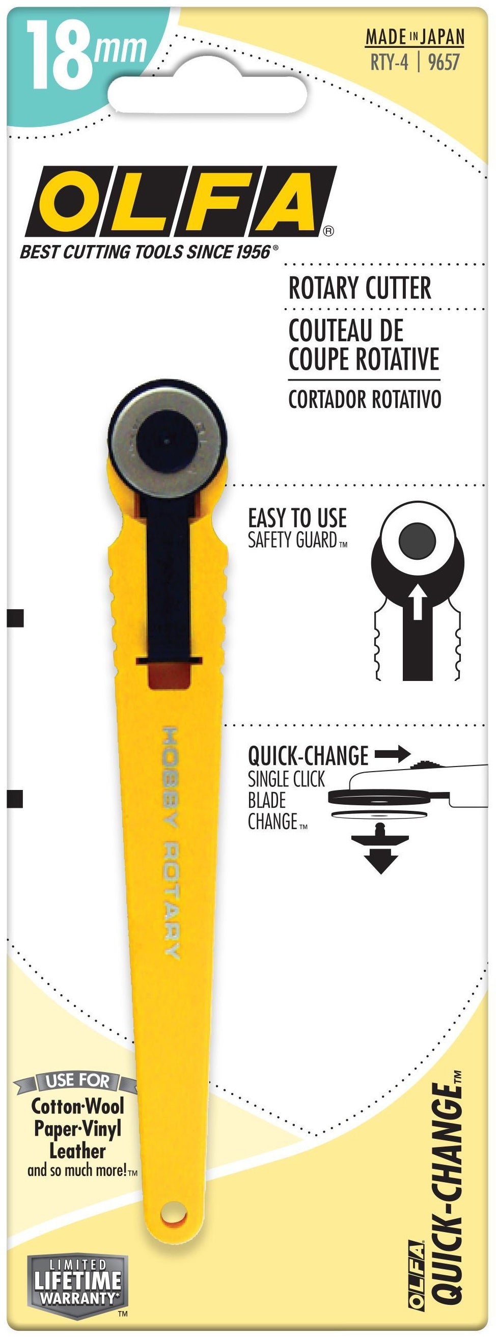 OLFA Quick-Change Rotary Cutter 18mm-