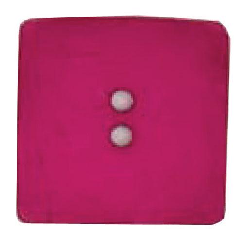 Square Button 60mm Fuschia