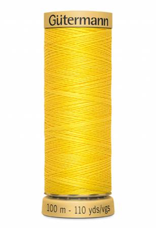 Gutermann Natural Cotton Thread 100m/109yds Bright Yellow