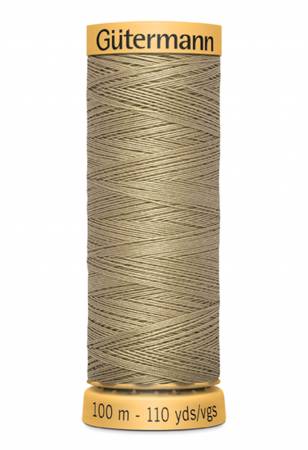 Gutermann Natural Cotton Thread 100m/109yds Tan