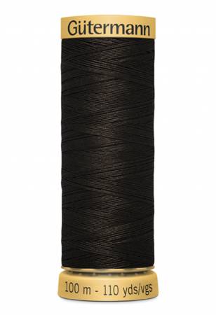 Gutermann Natural Cotton Thread 100m/109yds Seal Brown