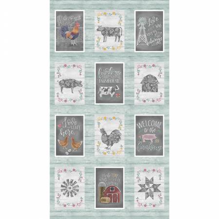 Chalk Paint Chalk Barn Panel Teal/Multi 16317B-99