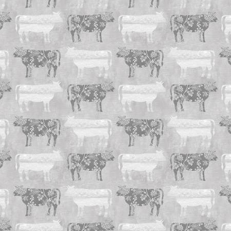 Chalk Barn Chalk Paint Calico Cows Grey 16320B-13