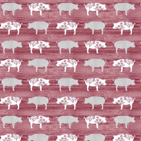 Chalk Barn Pretty Pigs Red 16322B-10