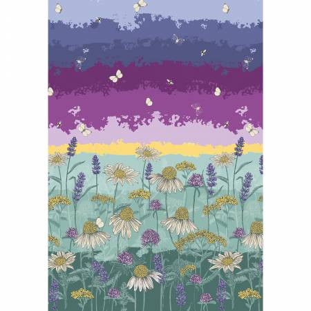 Bee Haven Sunrise Panel Multi 16408B-99 24 x 44