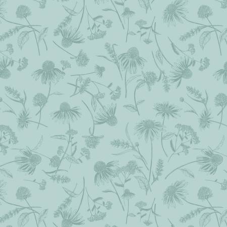 Bee Haven Coneflower Tonal Light Teal 16413B-04