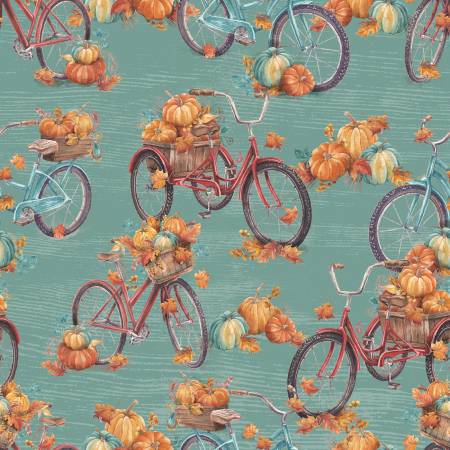 Turquoise Fall Bikes Pumpkin Please