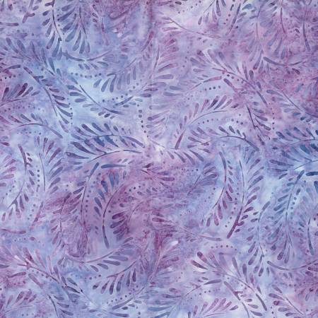 Light Purple Ferns Batik MYSTIC VINEYARD