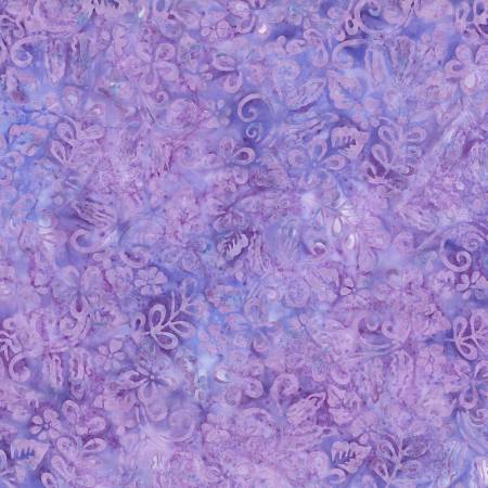 Light Purple Plumeria  Batik MYSTIC VINEYARD