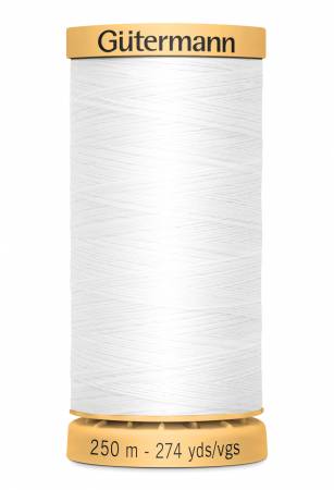 Gutermann Natural Cotton Thread 250m/273yds White