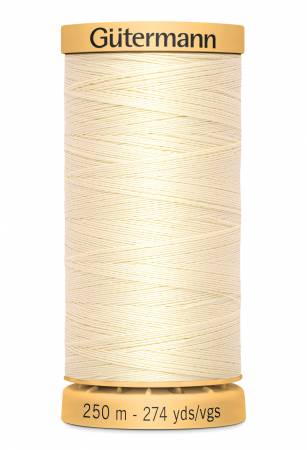 Gutermann Natural Cotton Thread 250m/273yds Ecru