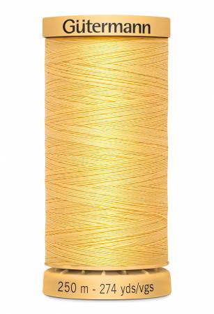 Gutermann Natural Cotton Thread 250m/273yds Yellow