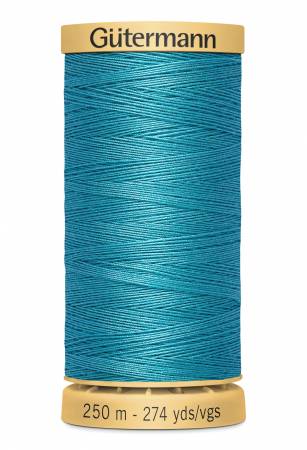 Gutermann Natural Cotton Thread 250m/273yds Turquoise