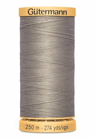 Gutermann Natural Cotton Thread 250m/273yds Grey