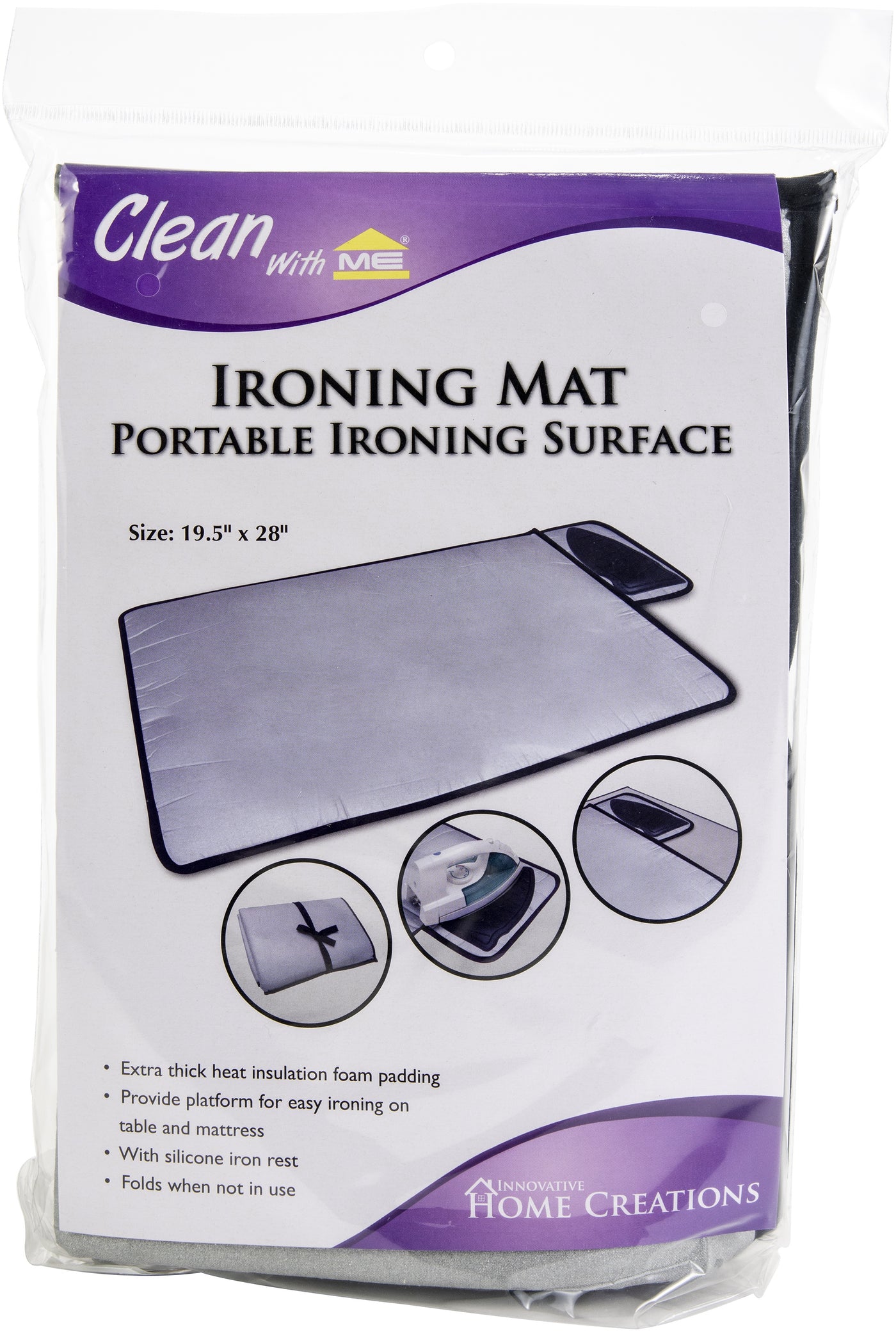 Innovative Home Creations Ironing Mat W/Silicone Pad-19.5"X28"