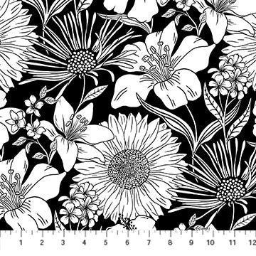 Ebony & Ivory Supersize Flora (East TN Shop Hop)