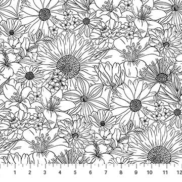 Ebony & Ivory Midsize Flora (East TN Shop Hop)