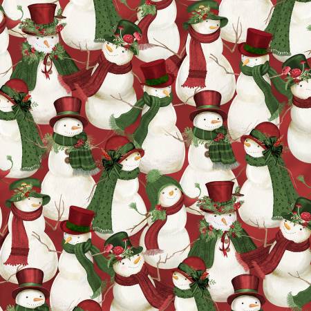 Red Packed Snowmen / Woodland Snowman