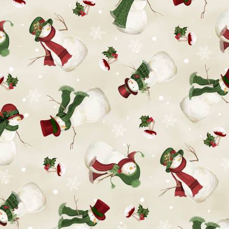 Cream Tossed Snowmen / Woodland Snowman