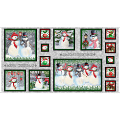 WINTER GREETINGS - SNOWMAN PICTURE PATCHES 28335-K