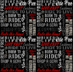 RIDE FREE - BIKER LINGO 28773-J