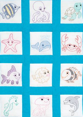 Nursery Quilt Squares Under The Sea