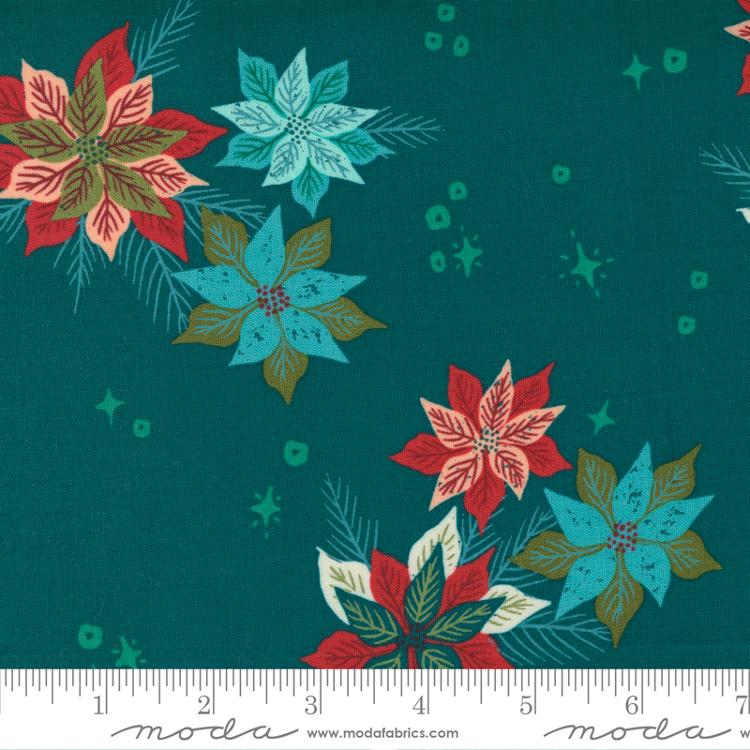 Cheer Merriment Teal 45531 22 Moda #1