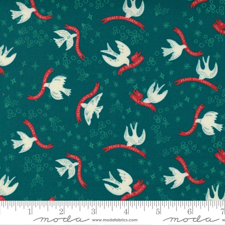 Cheer Merriment Teal 45532 22 Moda #1