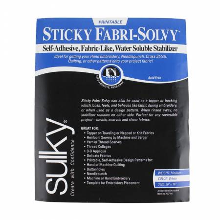 Sticky Fabri Solvy 20in x 1yd