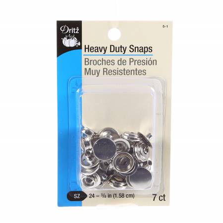 Heavy Duty Snaps 7ct Nickel