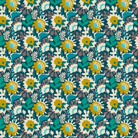 Dark Teal Flower Trail Eden