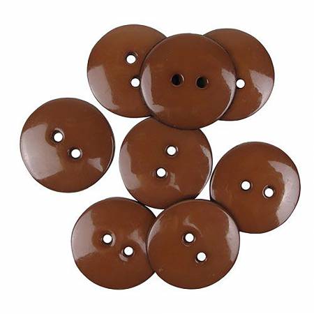 Crafting with Buttons Brown 22mm 2 Hole