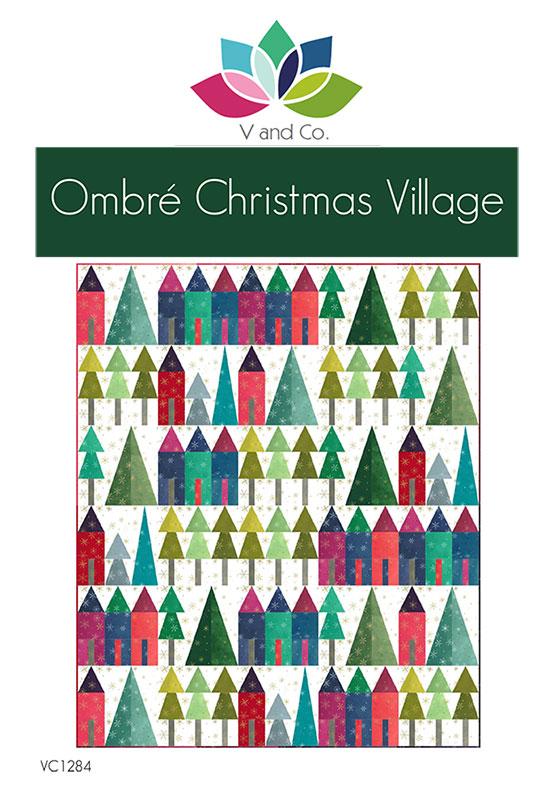 Ombre Christmas Village G VC 1284 V and Co