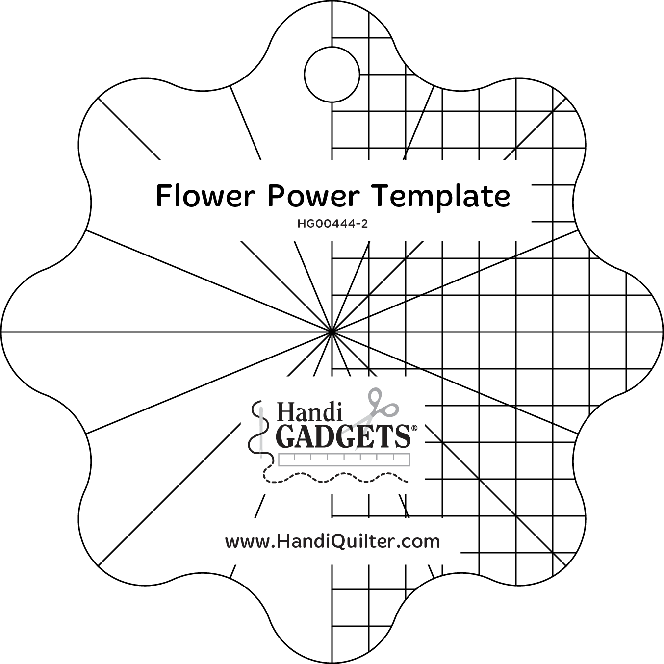HQ 5-INCH FLOWER POWER TEMPLATE