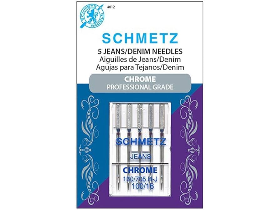 Schmetz Chrome Denim 100/16 Carded 5 Pack