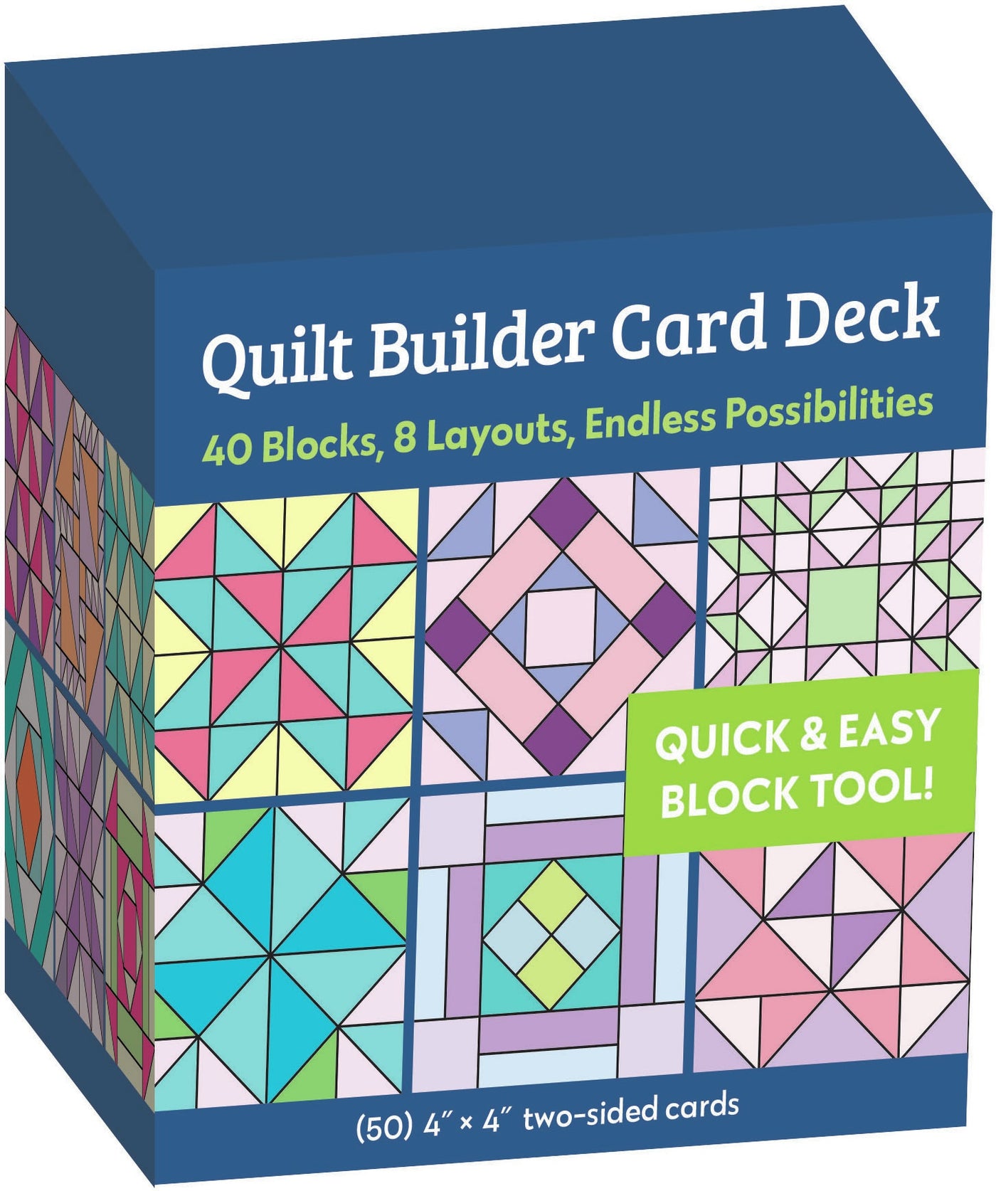 Quilt Builder Card Deck-40 Blocks, 8 Layouts