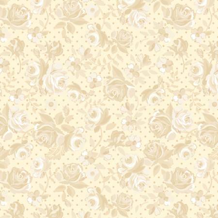 Cream Blue Ribbon Rose