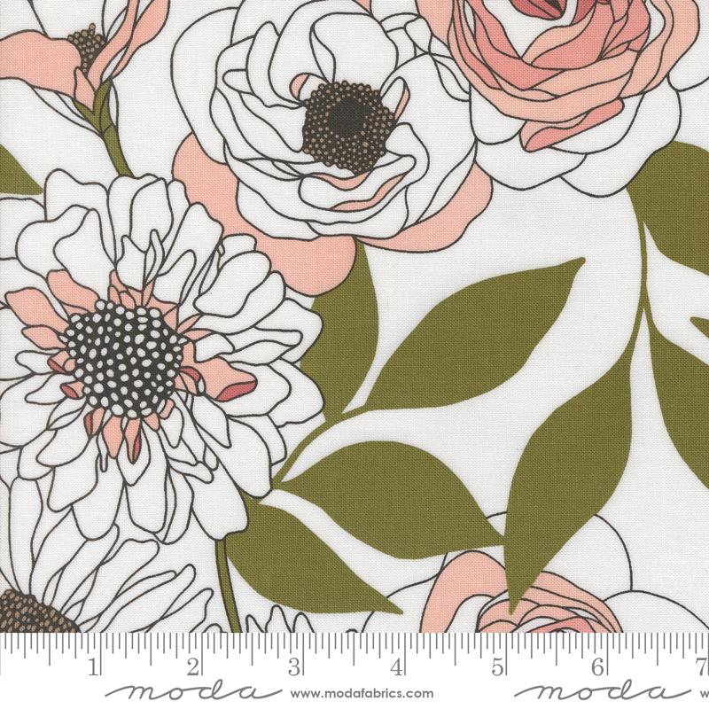 Botany Cabbage Rose Paper 11550 11 Moda