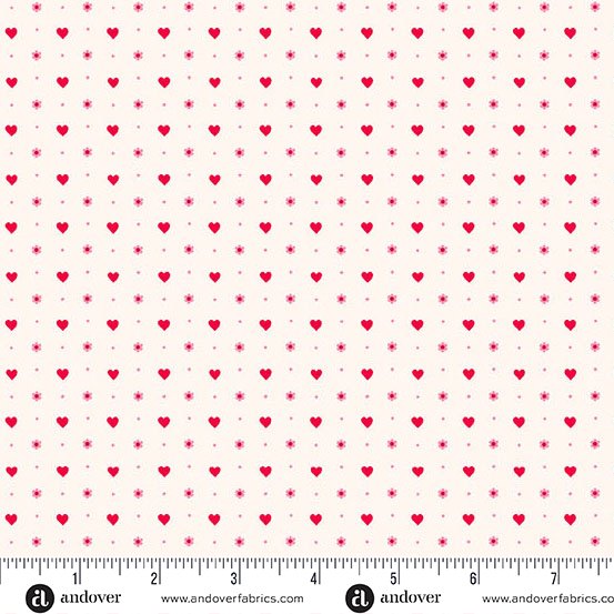 White Mini Hearts Heart and Soul A-1241-L