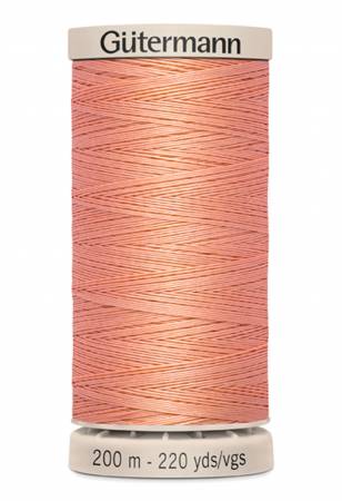 Gutermann Thread Hand Quilting Cotton Thread 200m/219yds Peach