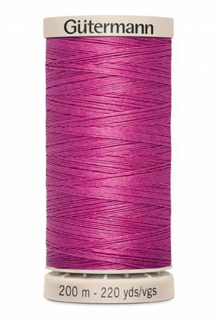 Gutermann Thread Hand Quilting Cotton Thread 200m/219yds Hot Pink