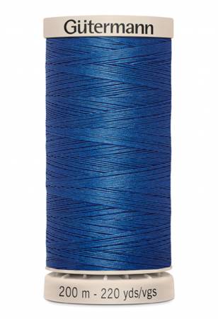 Gutermann Thread Hand Quilting Cotton Thread 200m/219yds Royal