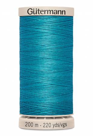 Gutermann Thread Hand Quilting Cotton Thread 200m/219yds Peacock Teal